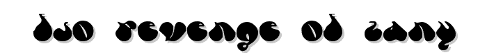 FSO revenge of zany font